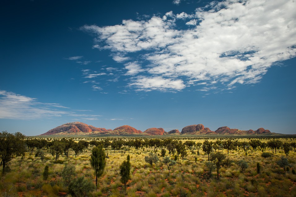 Kata Tjuta hned vedle Uluru 