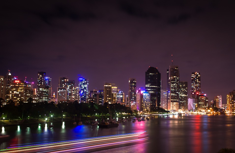 Skoro půlnoční Brisbane