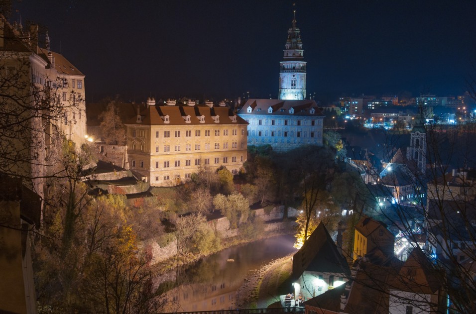 Noční Český Krumlov