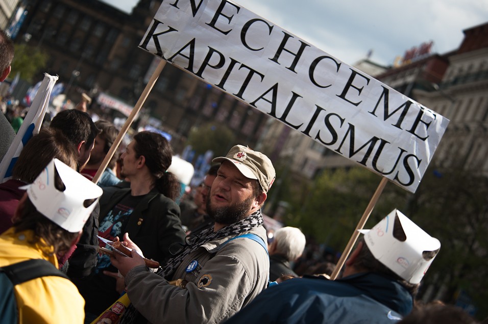 Demonstrace na Václaváku