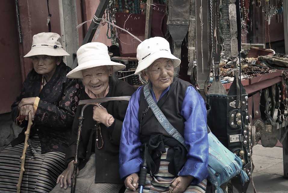 Spokojené tibetské babičky