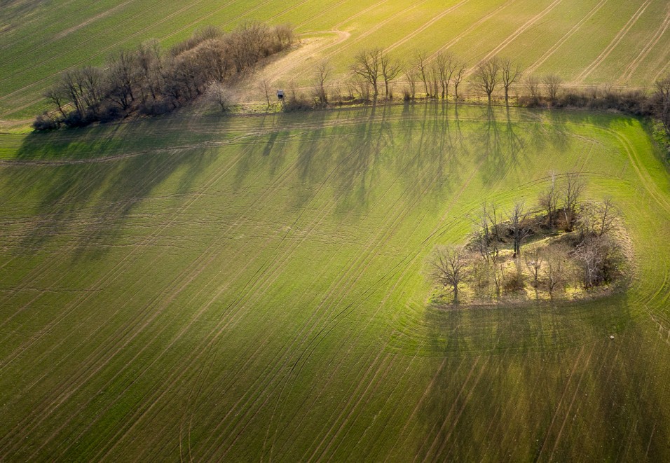 Loď v polích