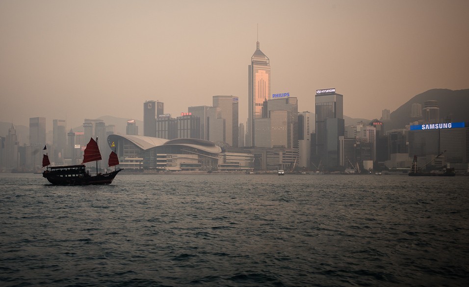 Pohled na Hong Kong z Kowloonu