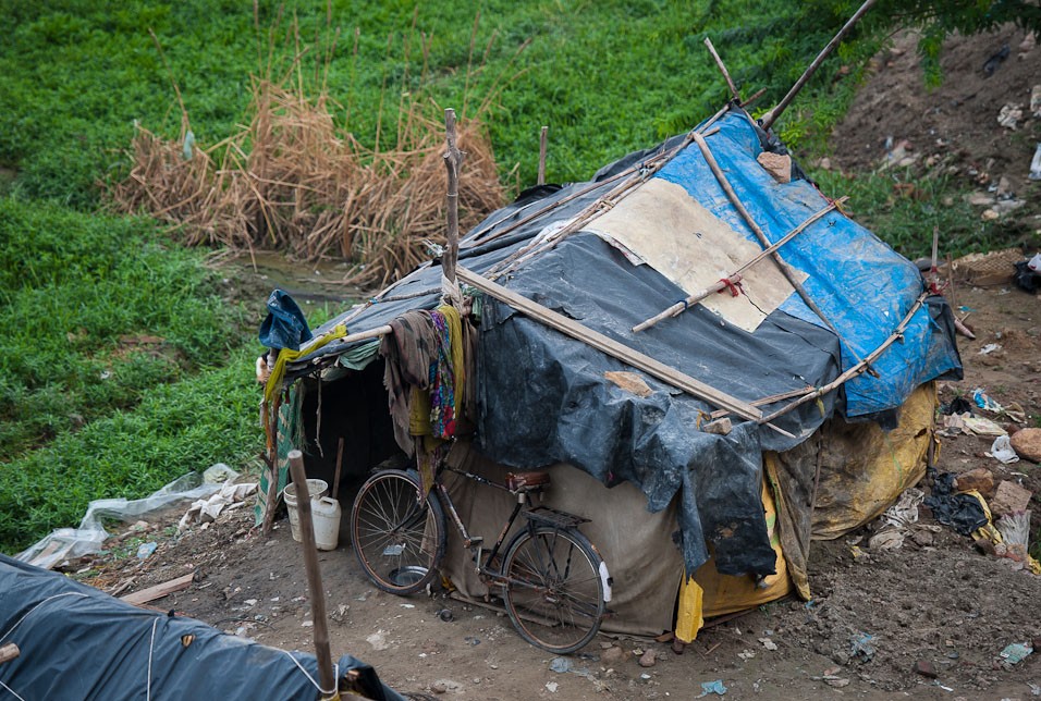 Slum v Indickém Dillí