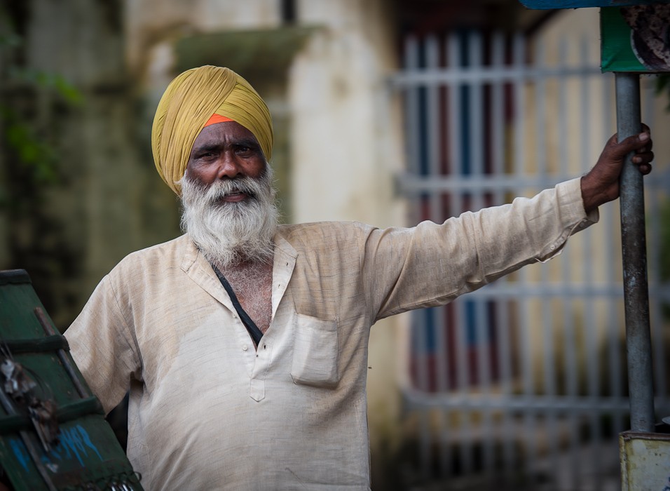 Indický obchodník v Rishikesh