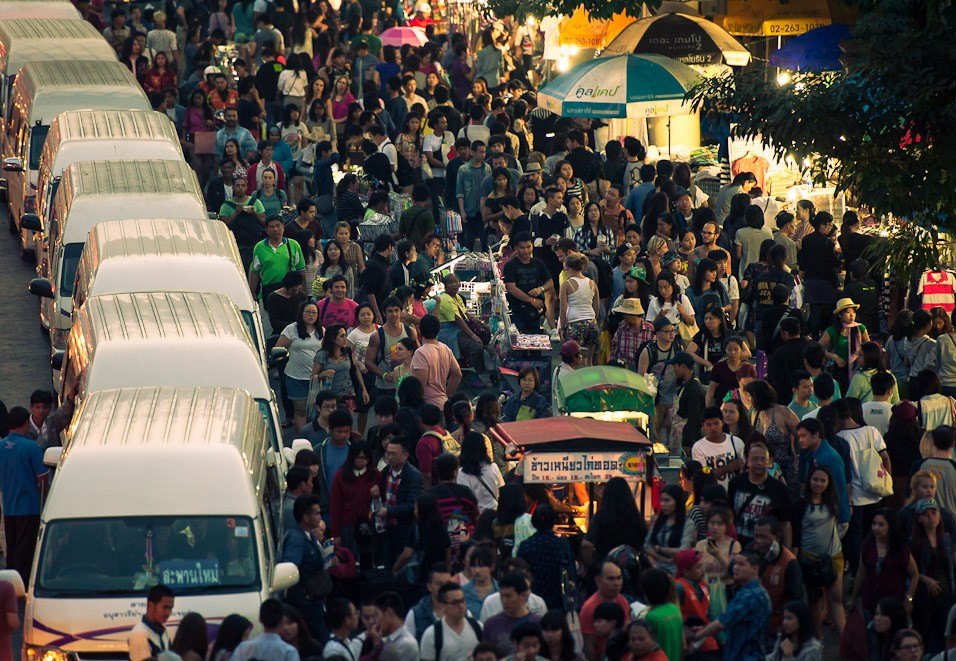 Tlačenice u weekend market