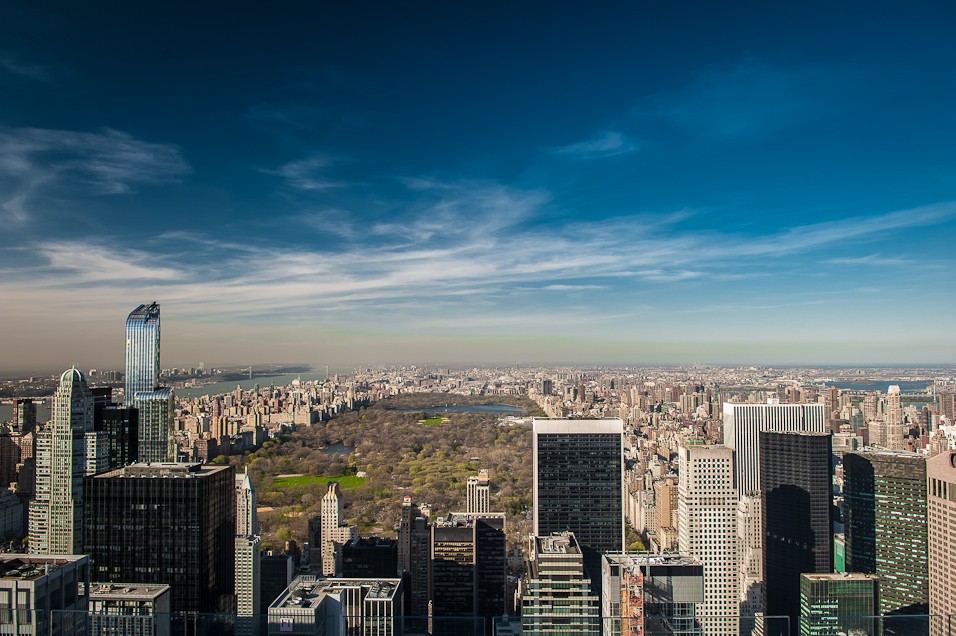 Pohled na Central park