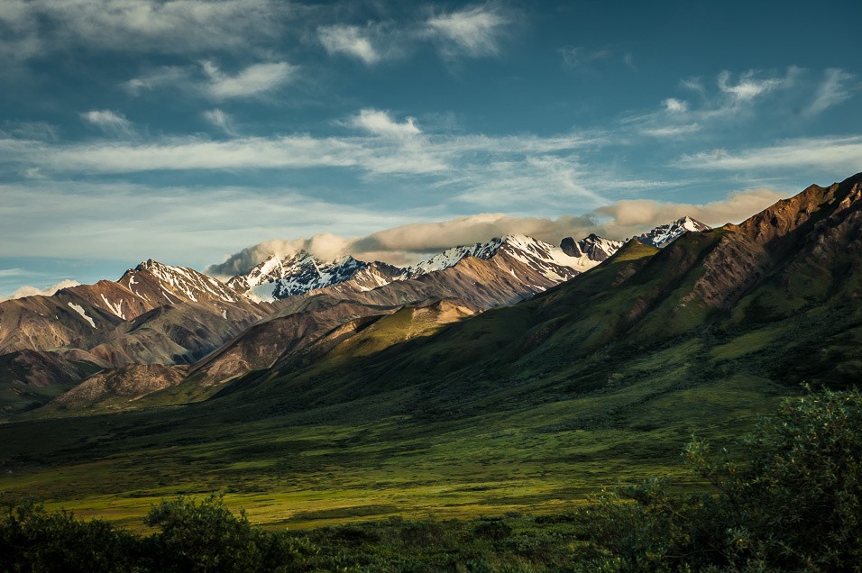 Pohled na Alaska Range