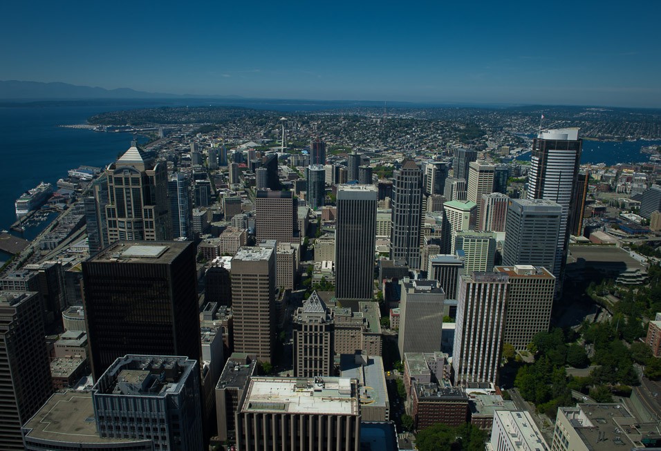 A takto vypadá Seattle z výšky