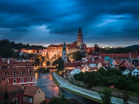 Večerní Český Krumlov