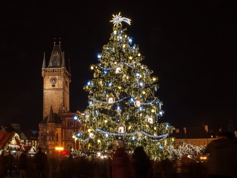 Vánoční stromek na Staromáku