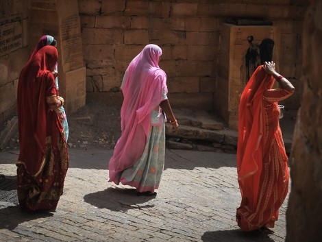 Indické ženy v sárí 