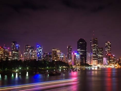 Skoro půlnoční Brisbane
