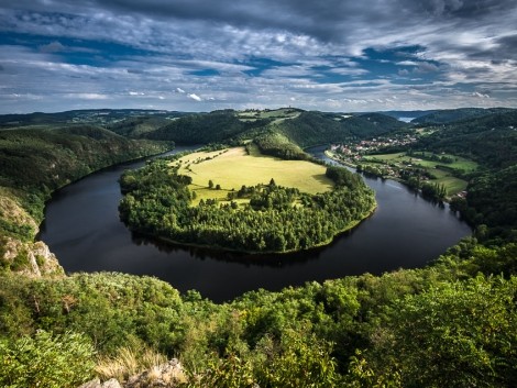 Meandr řeky Vltavy