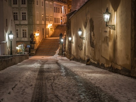 Pohled na Radnické schody