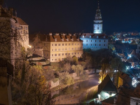 Noční Český Krumlov