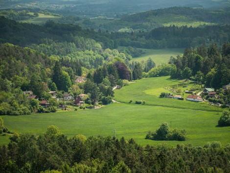 Pohled z rozhledny