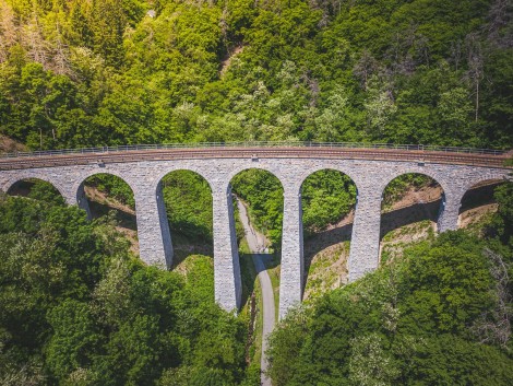 Viadukt Žampach z dronu