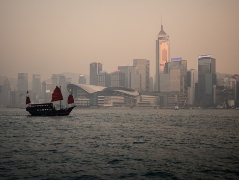 Pohled na Hong Kong z Kowloonu