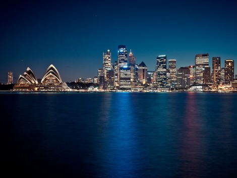 Sydney - Opera v noci