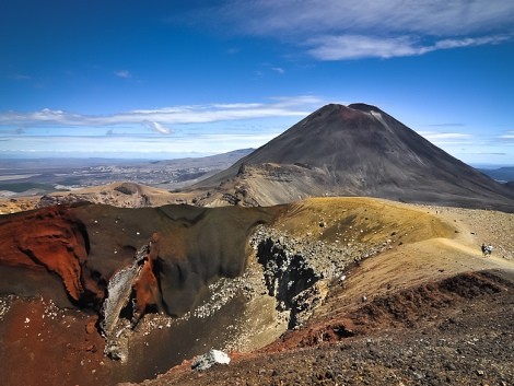 Výhled ze sopky Tongariro