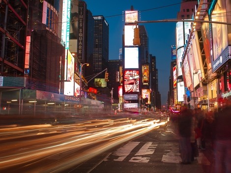 Večer zakončený na Time Square