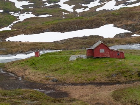 Kadibudka v norských horách