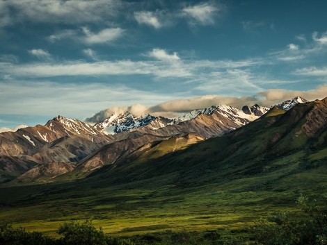 Pohled na Alaska Range