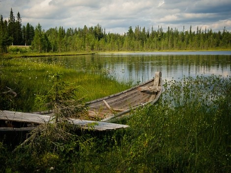 jedno z mnoha finských jezer