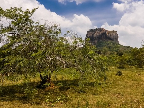 stolová hora Sigiriya z dálky